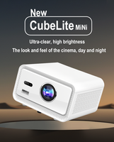 Nouveau projecteur intelligent CubeLite Mini, 2500 ANSI natifs, Android 14.0 (plus de 4000 applications), home cinéma, décodage 4K, son surround stéréo