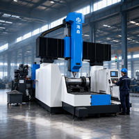 Machine de perçage et de fraisage CNC horizontale à portique, broche motorisée BT50, 3 axes, haute précision, pour le travail de grandes pièces