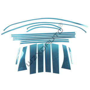 WZXD 18 Pcs Stainless Steel <b>Window</b> Frame Trim <b>Cover</b> Auto Accessories for 2013 - Product Image 1