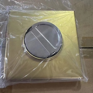 Vàng Thép không gỉ thoát nước sàn xuyên biên giới vô hình thoát nước sàn có thể được lát gạch ẩn khử mùi phòng tắm thoát nước sàn khách sạn - Product Image 3