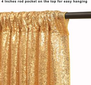 Decorazione di lusso per festa di nozze argento <span class=keywords><strong>oro</strong></span> nero rosso Champagne bianco con paillettes sfondo tenda per festa evento - Product Image 3