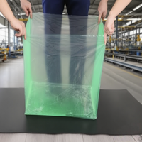 Housse de palette imperméable et recyclable T1021D, sac de palette pour le stockage d'ordinateurs et d'écouteurs, film logistique transparent en PE moulé par soufflage