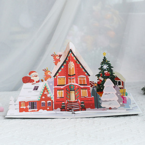 <span class=keywords><strong>2025</strong></span> thiết kế mới Xmas cây tuyết người đàn ông nhà 3D Popup thiệp chúc mừng món quà độc đáo cho mùa đông năm mới - Product Image 4