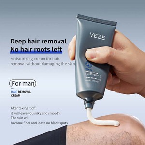 Crema depilatoria única de Aloe Vera para axilas, cara, cuerpo, púbico, para hombres y mujeres, Etiqueta Privada, crema depilatoria permanente indolora - Product Image 4