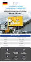 Canbest Apro P10 10Mm 10560X3200Mm 34.651X10.5Ft Écran d'affichage LED numérique double face en forme de V aux États-Unis