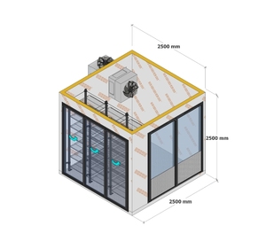 Fábrica de puerta de vidrio de congelador de calidad con puerta de vidrio enfriadora/estante/para sala enfriadora de exhibición de bebidas de supermercado - Product Image 1