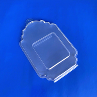 Emballage en gros personnalisé écologique en plastique PET transparent pour cils, type coquille et blister, avec gaufrage