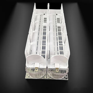 Empujador de estante de bandejas de exhibición de bebidas de botella con resorte automático para productos - Product Image 1