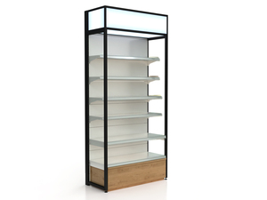 Estante <span class=keywords><strong>de</strong></span> Supermercado Estético <span class=keywords><strong>de</strong></span> Doble Cara, Resistente, con Textura <span class=keywords><strong>de</strong></span> Metal y Madera, para Tiendas <span class=keywords><strong>de</strong></span> Productos para Bebés - Product Image 5