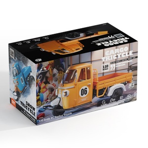 SJY-SG-1008 1/10 Tricycle RC miniature à trois roues, véhicule radiocommandé, camion utilitaire, modèle réaliste électrique, voiture de livraison - Product Image 6