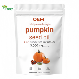 Cápsulas <span class=keywords><strong>de</strong></span> Aceite <span class=keywords><strong>de</strong></span> Semillas <span class=keywords><strong>de</strong></span> Calabaza Prensado en Frío OEM, Soporte Nutricional para Adultos, Esteroles Vegetales y Grasas Omega - Product Image 1