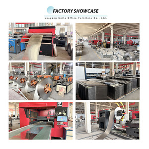 Armario de Acero con Cerradura de Diseño Industrial Moderno, Gabinete de Almacenamiento de Archivos de 4 Puertas con Estantes Ajustables <span class=keywords><strong>para</strong></span> Oficina <span class=keywords><strong>en</strong></span> <span class=keywords><strong>Casa</strong></span> - Product Image 5