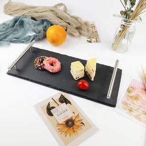 Vente directe d'usine Vaisselle en ardoise naturelle écologique Non toxique Durable Assiettes rectangulaires <span class=keywords><strong>pour</strong></span> cuisines domestiques Restaurants - Product Image 4