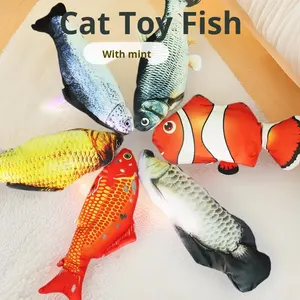 Jouet pour chat électrique à charge USB Jouet pour chat qui saute et se balance avec peluche à la menthe Jouet pour chat attrayant - Product Image 3