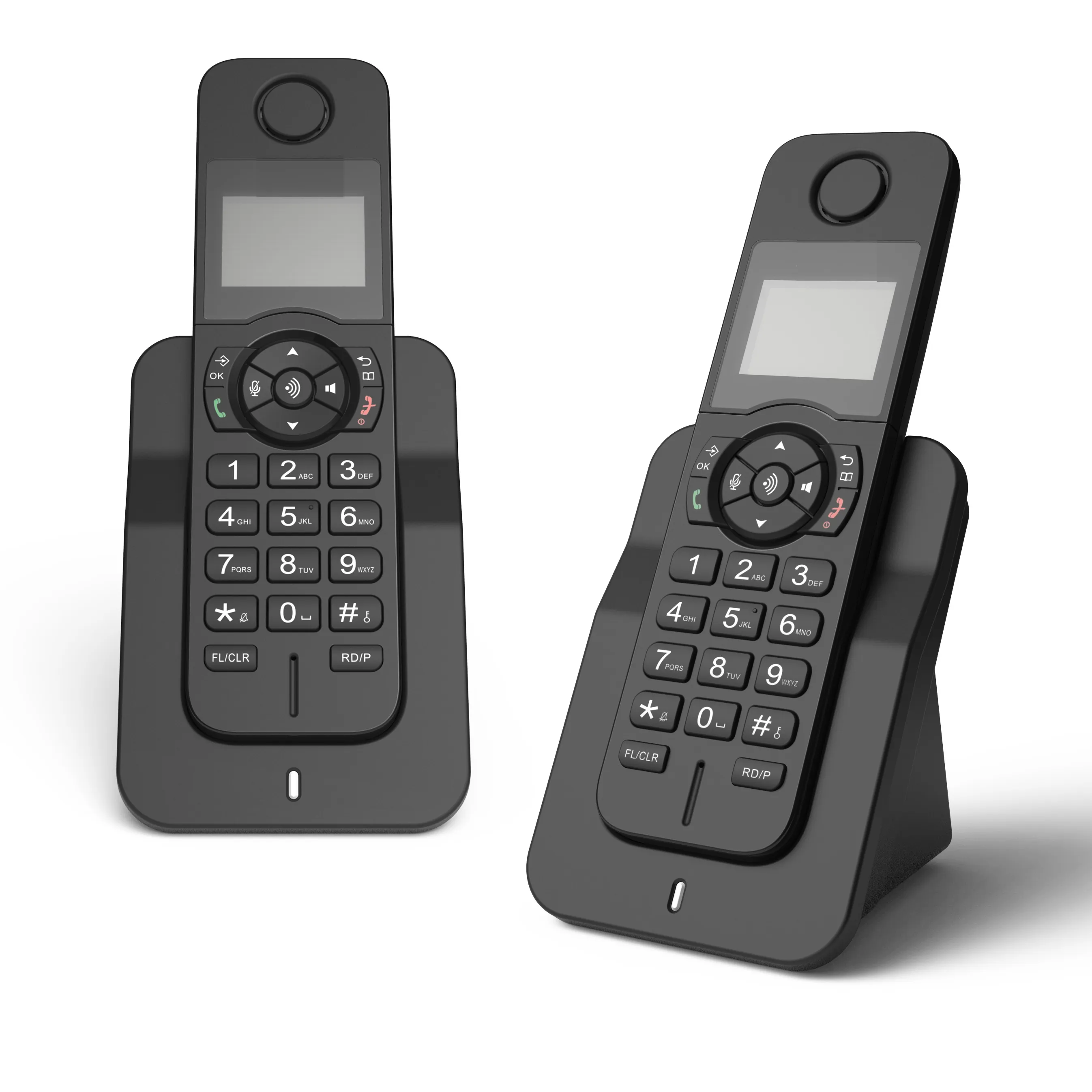 Dect 6.0 Telefone digital sem fio para telefones domésticos e comerciais, telefone fixo com identificação de chamadas