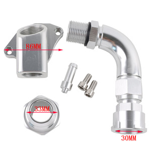 Kit de carter supérieur de liquide de refroidissement pour Honda Civic EK EG B16 B18 en alliage d'aluminium avec bouchon de pression - Product Image 4