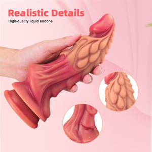 Siliconen Dildo Vrouwelijke Tool Penis Simulatie Homo Anale Sex <span class=keywords><strong>Bottom</strong></span> Plug Prothetische Penis Volwassen Masturbatie Orgasme Apparaat - Product Image 2
