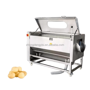 Cheap Price Cassava Potato Peeling Machine and Washing Cassava Peeler Machine <b>Brush</b> Cleaning Peeling Machine - Product Image 1