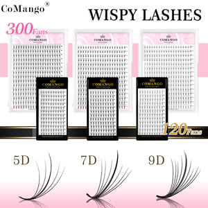 Extensions de cils Ultra Speed Lash en faux vison, base pointue, éventails préfabriqués 5D 7D 9D 0.07mm, bouquets effet wispy, éventails préfabriqués pour extensions de cils - Product Image 6