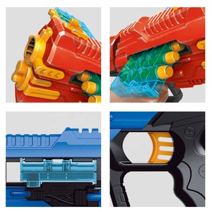 Pistola in schiuma di plastica di sicurezza pistola per tiro ad aria proiettile morbido con 12 pezzi ricarica freccette Eva pistole morbide per proiettili giocattolo per ragazzi - Product Image 6