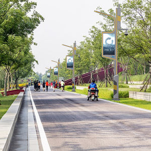 เสาไฟอัจฉริยะขายส่งจากโรงงาน พร้อมเซ็นเซอร์ตรวจจับความเคลื่อนไหวและระบบหรี่แสงอัตโนมัติ สำหรับประหยัดพลังงานในการให้แสงสว่างทางเดินในสวน - Product Image 2