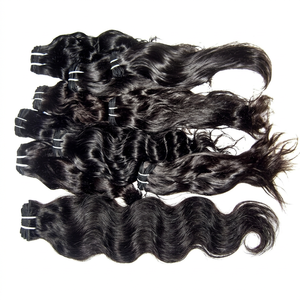 Extensiones de Cabello Humano Remy Indio Natural Virgen con Doble Trama a Máquina de un Solo Donante, 100g, Permanente y Todos los Colores, Tamil Nadu - Product Image 1