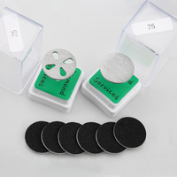 Rouleau de ponçage pour ongles avec trou, tête de meuleuse électrique, disque de polissage des cuticules et lime à pieds