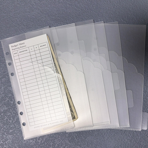 Nuovo Design Impermeabile Portasoldi con Bordo a Conchiglia Libro per Budget delle Spese Busta Portacontanti a Doppia Tasca - Product Image 3