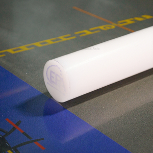 Varilla blanca de HDPE al por mayor de 10mm x 2m para piezas de máquinas personalizadas utilizadas en la fabricación y para aplicaciones de embalaje - Product Image 1