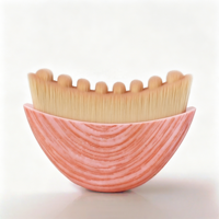 Brosse de massage faciale personnalisée avec logo, anti-cellulite, pour le visage sec, outil de beauté, brosse de contour lymphatique, masseur facial pour drainage lymphatique