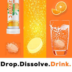 VitaHall <span class=keywords><strong>C</strong></span> Vitamini Portakal Aromalı Efervesan Tabletler Gençler ve Yetişkinler İçin - Cilt Parlatı<span class=keywords><strong>c</strong></span>ı Güzellik Takviyesi - Product Image 6