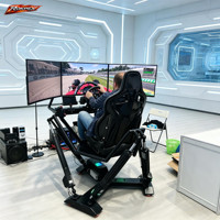 Plataforma de Simulador de Vuelo Rokpex Rokpex-415-24 6DOF para Interiores, Asiento Cómodo de Alta Simulación, Velocidad de 250-500 mm/s, Metálica