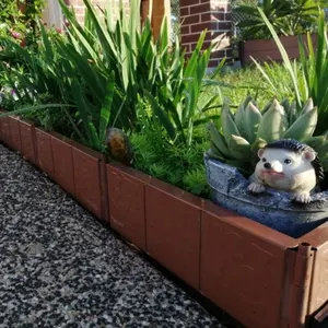 PATENTADO diy design inovador fácil instalar 10cmX3m comprimento metal jardim afiação tijolo padrão borda do gramado