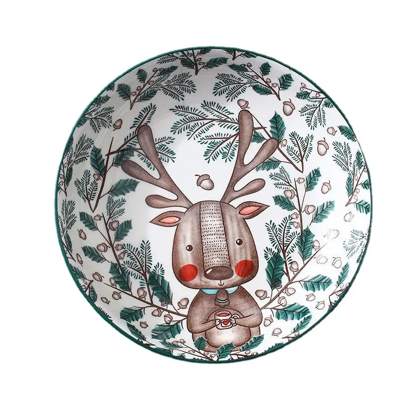 8-Inch Wholesale Animal Breakfast Dish Plates Children's Day Gifts