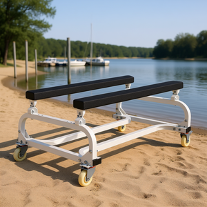 Carrito para Embarcaciones Acuáticas con Capacidad para 1300 Libras, Carro de Almacenamiento para Motos Acuáticas, Uso en Exteriores, Modelo D0100X3EIRT - Product Image 2