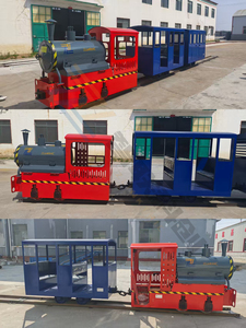 Train électrique touristique sur rail étroit de style industriel rétro, personnalisable de 1,5 à 8 tonnes, avec wagons ouverts/fermés, pour parcs miniers et sites touristiques - Product Image 5