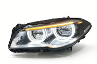 Nuevo Faro Delantero de Doble Color de 12 V para Serie 5 F10 F18 520i 525i, Luz de Circulación Diurna 2011-2017, Estilo Ojos de Ángel