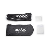 Godox UL-Octa Box 90cm Softbox octogonal à déclenchement rapide avec diffuseur et grille nid d'abeille, adapté au flash photographique.