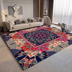 Tapis géométrique moderne fait à la main, design élégant pour la maison, tapis moelleux antidérapant, imprimé africain, tapis décoratif pour le salon - Product Image 3