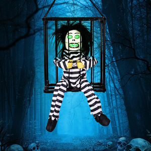DAMAI Prisoner Halloween Decoration Screaming Halloween Decor with <b>Motion</b> and <b>Light</b> Animated Halloween Decoration - Product Image 5