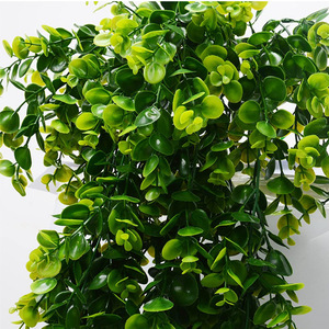 Artificial Round Leaf Eucalyptus Wall Hanging Vines 30cm-100cm High Simulation Indoor Decor <b>Plastic</b> <b>Plant</b> - Product Image 4