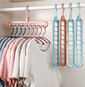 <span class=keywords><strong>Cintre</strong></span> à neuf trous pour le rangement multifonctionnel ménager, <span class=keywords><strong>Tiktok</strong></span> Net Magic, <span class=keywords><strong>cintre</strong></span> polyvalent pour le tri dans les dortoirs, <span class=keywords><strong>cintre</strong></span> pour vêtements - Product Image 4