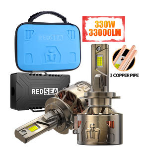 Superhelle 300W 40000 <span class=keywords><strong>Lumen</strong></span> H11 <span class=keywords><strong>LED</strong></span>-Scheinwerferbirne für Autos mit Fern- und Abblendlicht H1 H13 9004 9005 9006 H4 H7 <span class=keywords><strong>LED</strong></span>-Scheinwerfer - Product Image 1