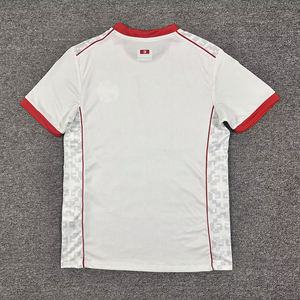 Camiseta de Fútbol de Túnez para el Hogar, Tallas S-4XL, Diseño de la Media Luna Roja, Impresión de Logotipo Personalizado, Pedidos Pequeños Bienvenidos, Descuento por Lotes Mixtos, Proveedor Agente - Product Image 4