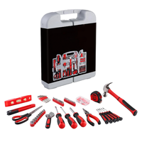 Kit d'outils de réparation manuels polyvalents 156 pièces, boîte à outils pliable et durable, ensemble complet d'outils de base pour les travaux ménagers quotidiens