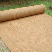 Couverture en fibres de coco pour renforcement du gazon, tapis biodégradable anti-érosion pour la protection des pentes