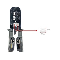 1 में 4 नेटवर्क केबल उपकरण RJ11 RJ12 RJ45 crimping उपकरण और केबल परीक्षक crimping