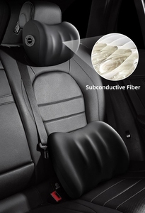 Reposacabezas automotriz ajuste multifuncional protección del cuello reposacabezas del coche almohada de cintura suave - Product Image 4