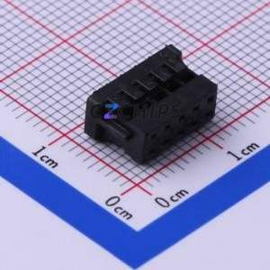 HX20012-10Y <b>black</b> Housing (Wire-to-<b>Board</b> / Wire-to-Wire) P=2mm Connector 2x5P 2mm 2mm 2 - Product Image 2