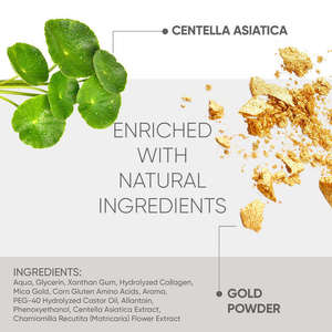 Mascarilla Facial de Oro 24K Antienvejecimiento de Marca Privada, Péptidos de Colágeno, Hidrogel Orgánico para Ojos, Nutritiva, Hidratante y Antiarrugas - Product Image 6